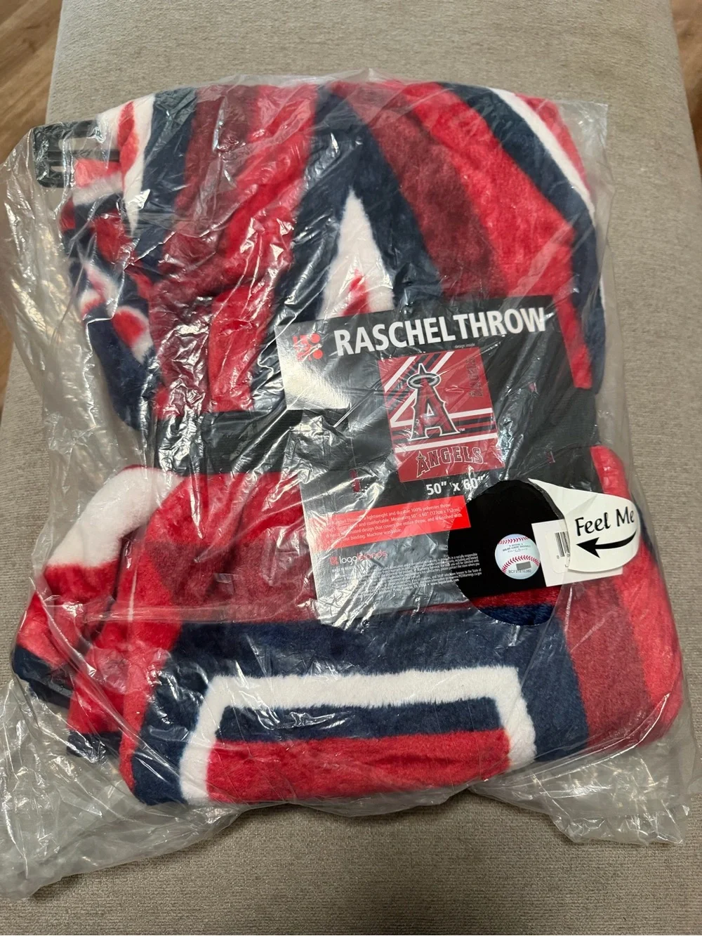 Los Angeles Angels Red Fleece Throw Blanket